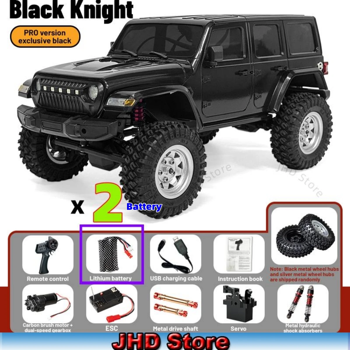 JHD For JJRC C8801 PRO 1:18 Rc Three Level Adjustment Dual Speed