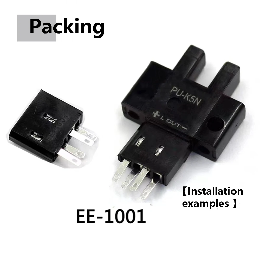 Cloweit 4 pin Quick Connector for EE-SX67 Series Groove Photoelectric Switch Sensor EE-1006 EE-1010 EE-1001 EE-1003  lengt 1M 2M