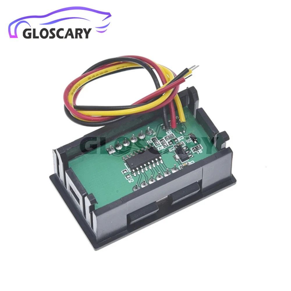 DC0-100V الفولتميتر الصغير جهاز قياس الجهد الكهربائي تيار مستمر الجهد مقياس الجهد مؤشر الجهد ل EV سيارة دراجة نارية الجهد رصد