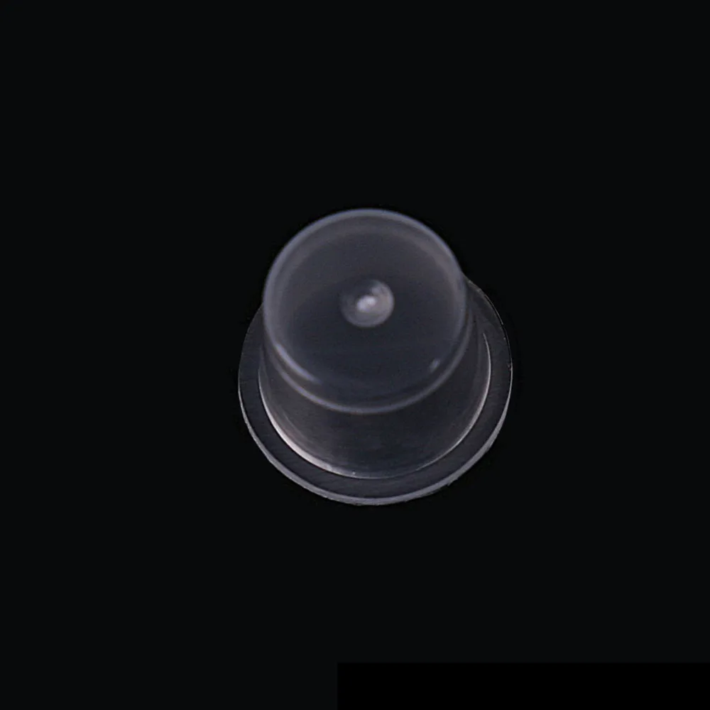 100Pcs Tattoo Plastic Tattoo Ink Cups 8/13/15mm Permanent Makeup Disposable Clear Plastic Pigment Container Cap Tattoo Accessory