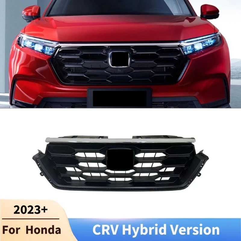 

Car Front Bumper Grille Cover For Honda CRV Hybrid Version 2023 2024 Automobile Exterior Body Kit Hood Grills Racing Grills