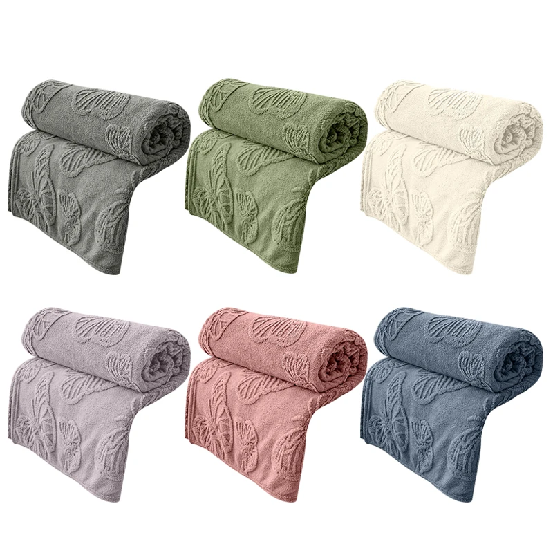 Hot Ice Blanket Super Soft Breathable Cooling Blanket for Summer Cozy Blanket Decorative Home Accessory in Solid Color 2024