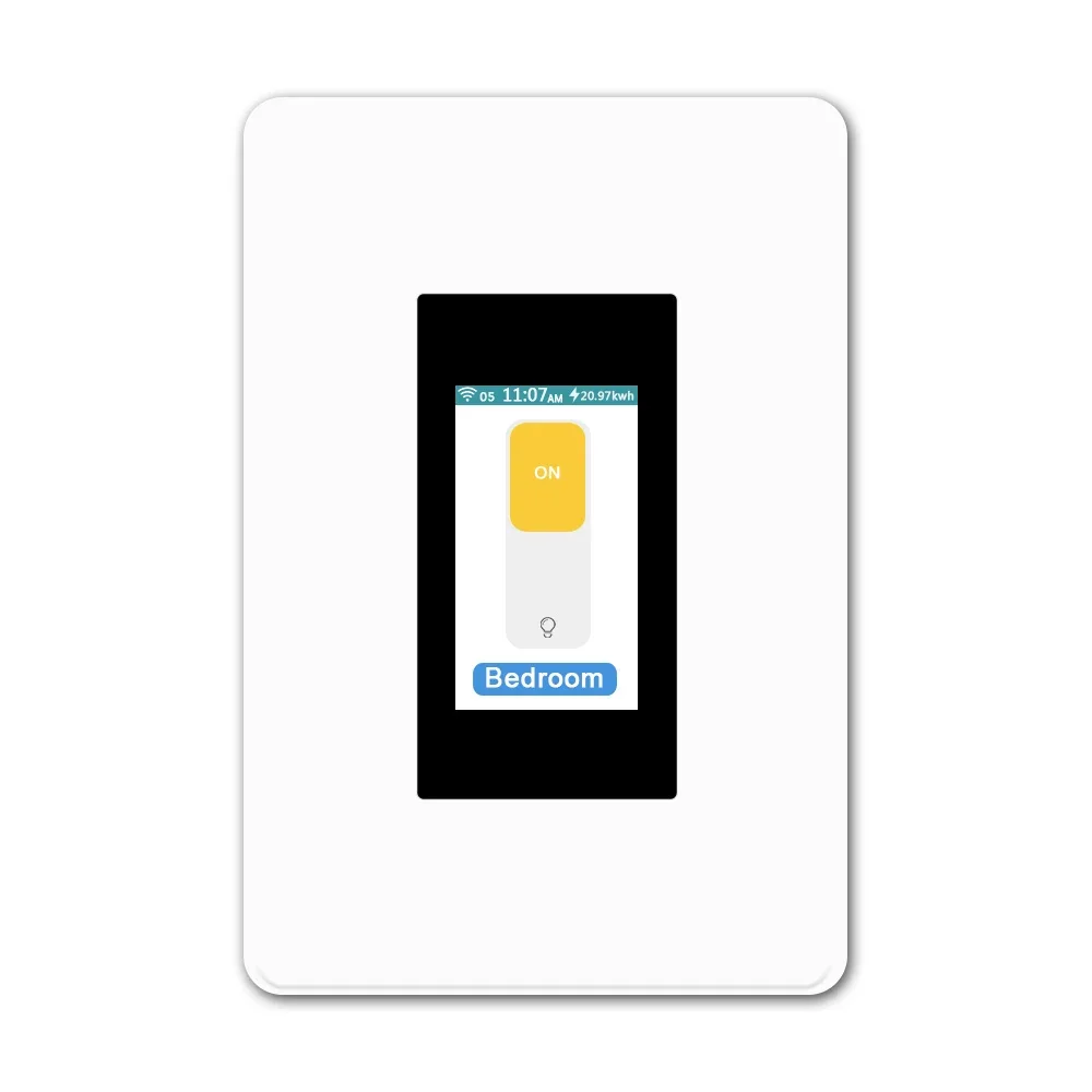 

Tuya Wifi L9 LCD Smart Light Switch Withe Radar Motion Sensor Touch Smart Switch Work with Alexa & Google Home for the Americas