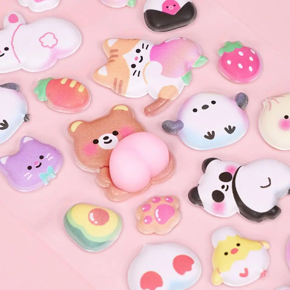 Cartoon Panda Sticker 3d Puffy Sticker Set Cartoon Decorations Diy Phone Case Embellishments Scrapbooking Supplies Preschool