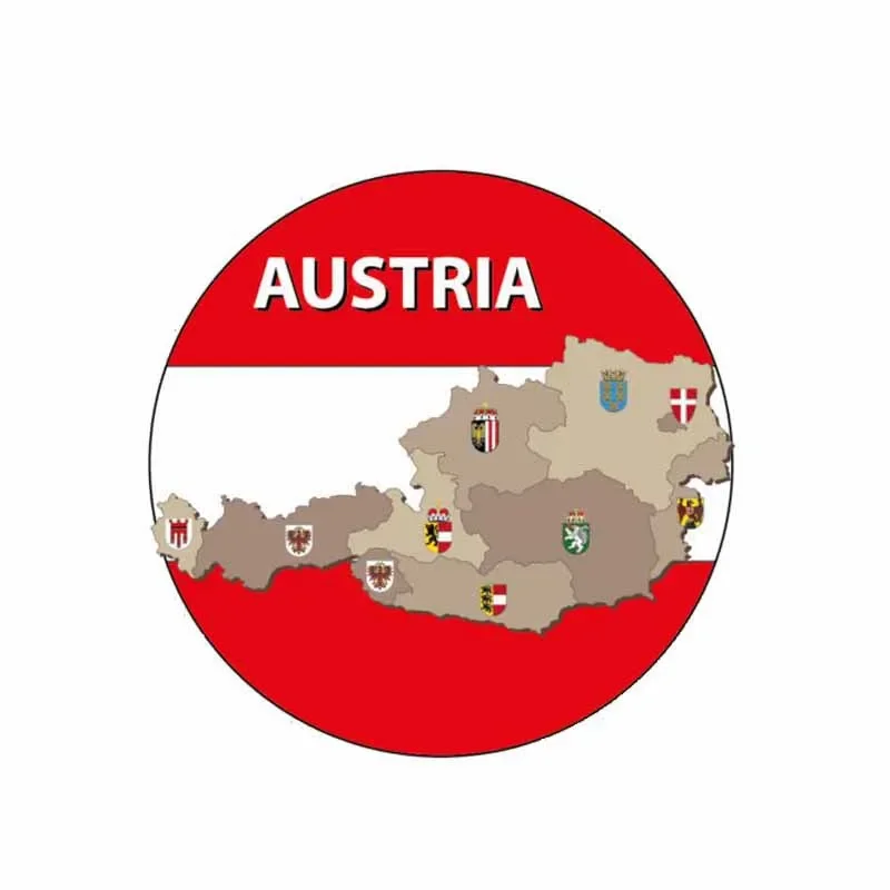 Creative Accessories Austria Map Flag Car Sticker Body Decal