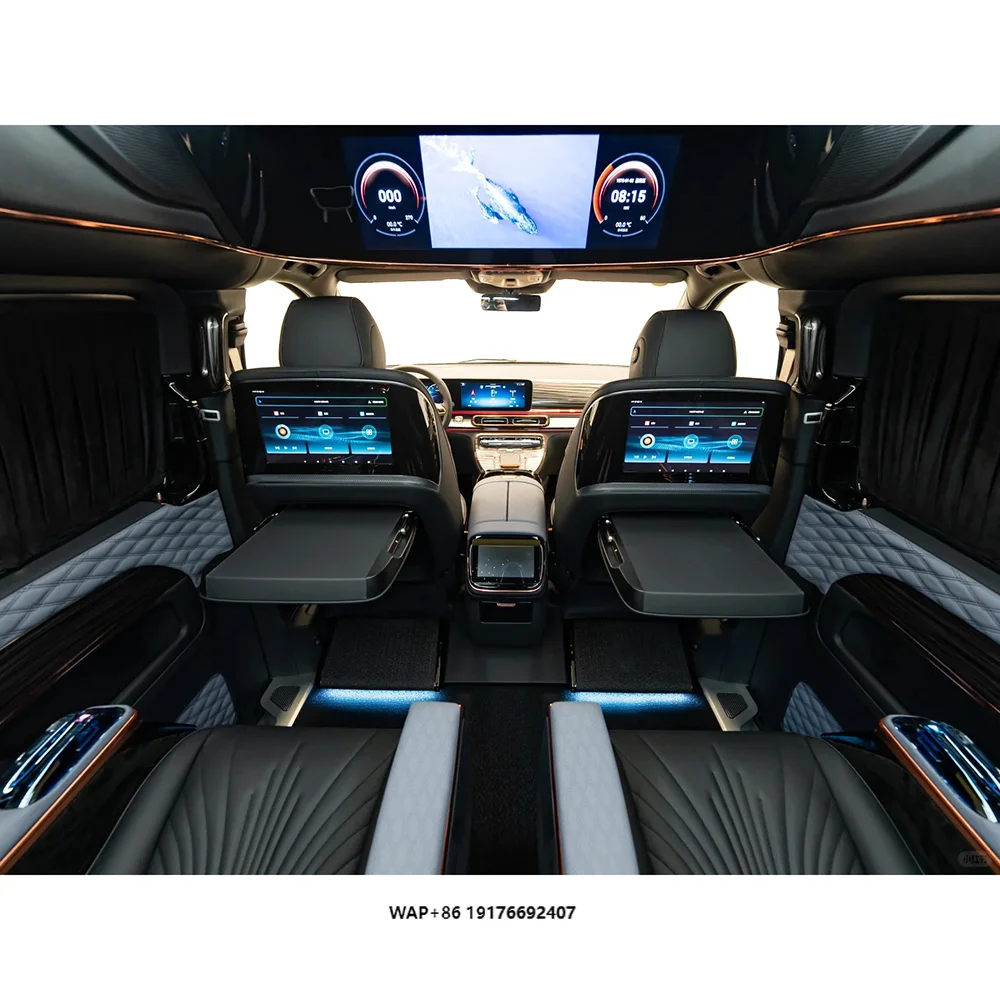 New  Customizable Interior Upgrade Kit for  Vito/Viano High Roof Includes 15 Inch Ceiling TV