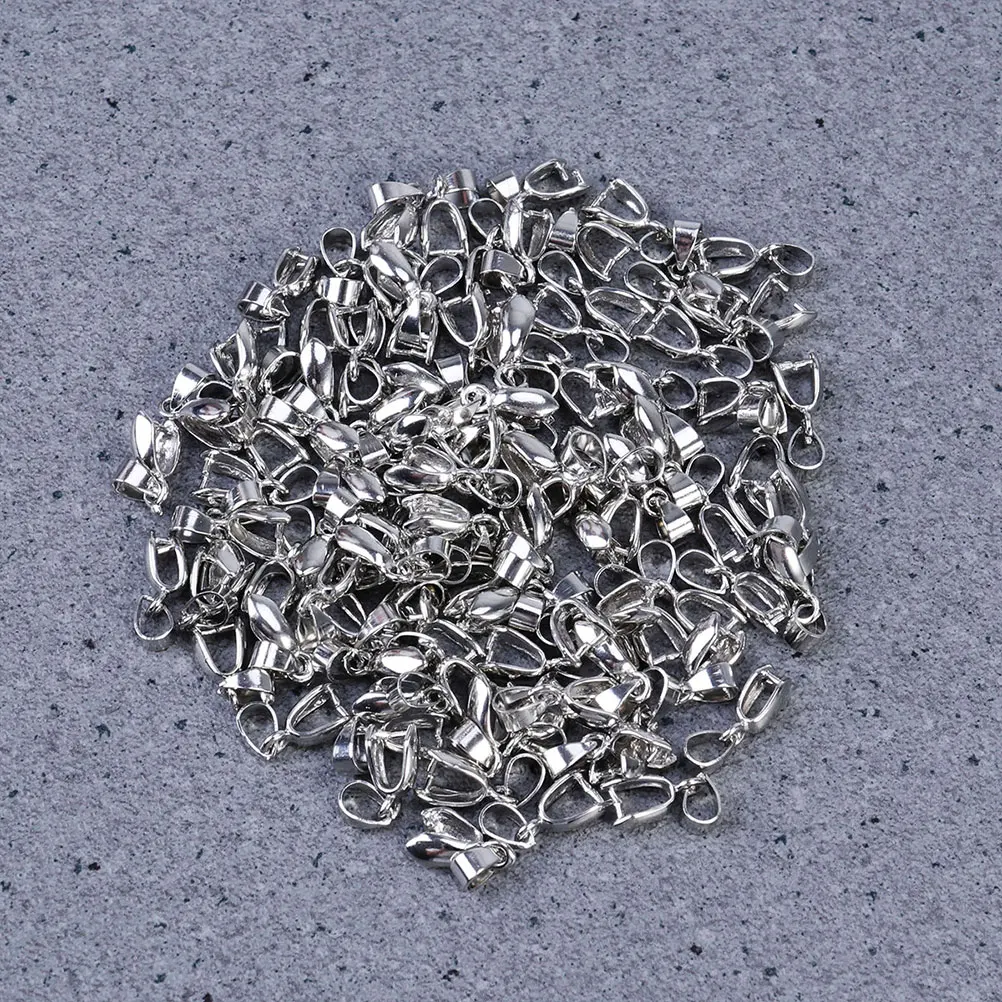 

50 Pcs 20Mm Copper Necklace Buckle Bead Connector Diy Accessories For Pearls Bracelets Jewelry Making Metal Findings White Gold