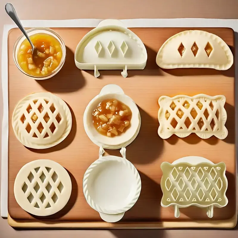 1/3 Stück klassische Apfelkuchenformen, selbstgemachte Backteigpresse, Taschenkuchenform, Backzubehör für Familienfeiern