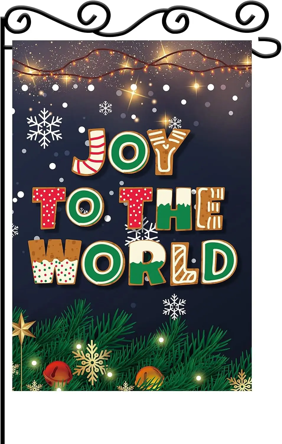 Joy to the World Garden Flag-Nativity Night Lawn Garden Decoration-Winter Holiday Xmas Indoor Outdoor Decor-Merry Christmas  yyi