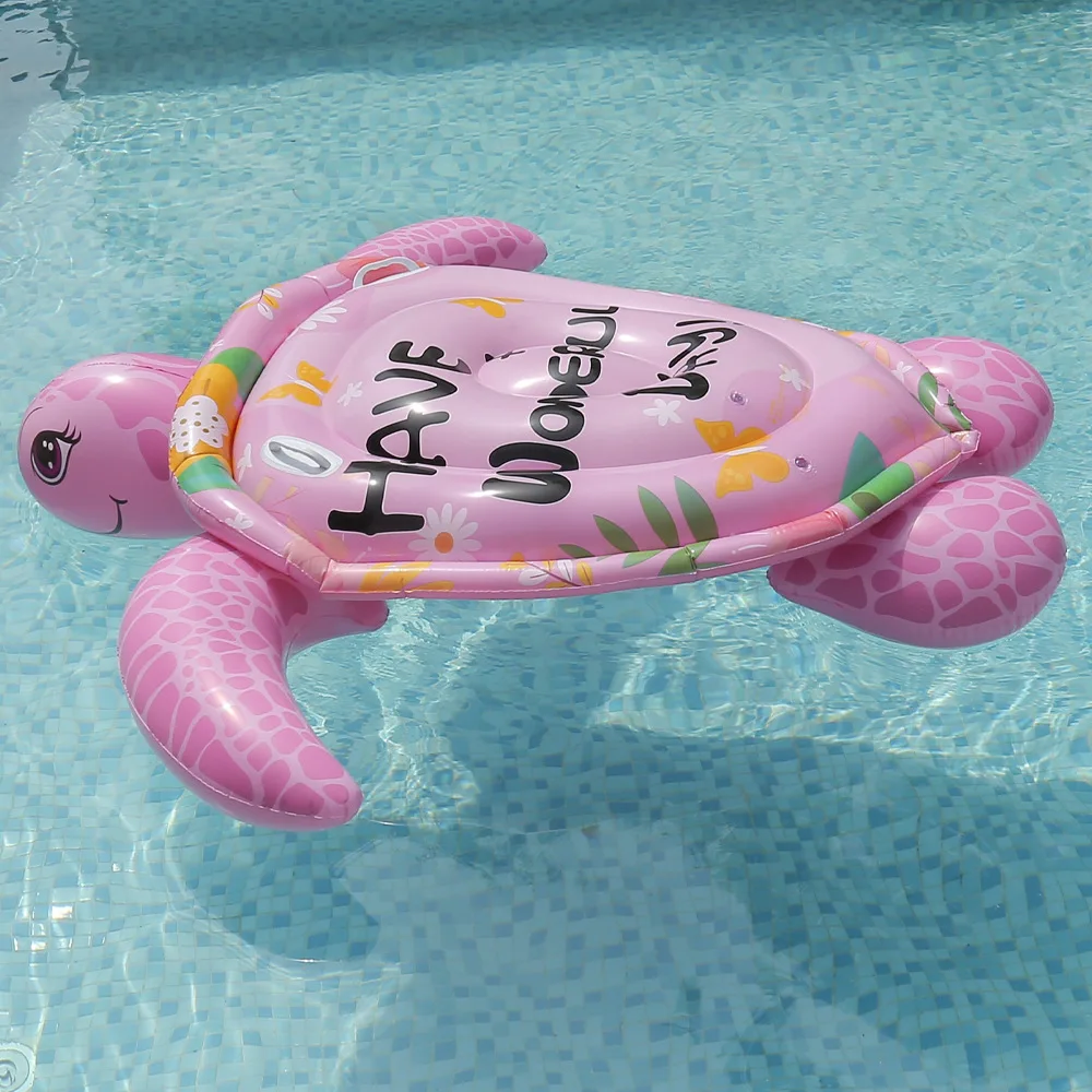 Rosa Meeres schildkröte aufblasbare Pool Float Tier Pool Spielzeug für Kinder Mädchen Pool Floß Lounge Fahrt auf Schwimm party Spielzeug Spaß Strand