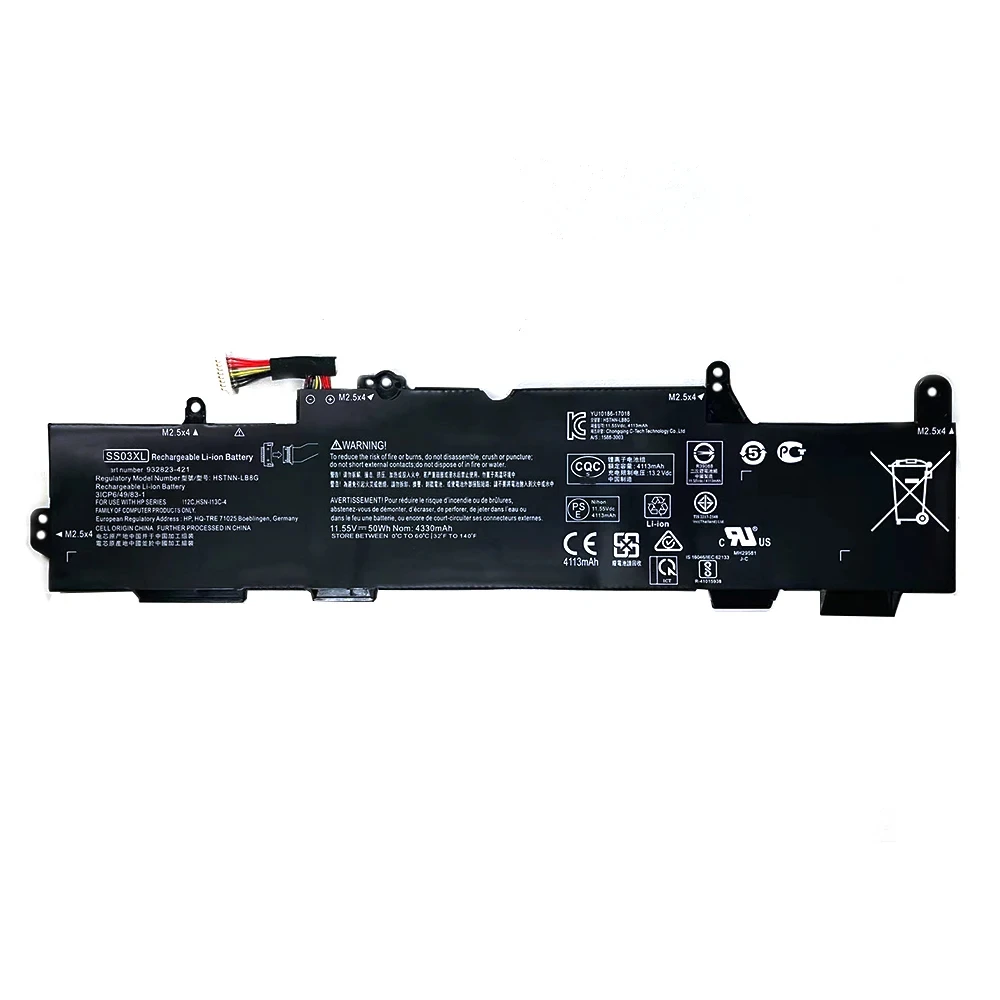 SS03XL SS03 933321-855 HSTNN-LB8G 11.55V 50Wh 4330mAh Laptop Battery For HP EliteBook 730 735 740 745 755 830 840 G5 Series