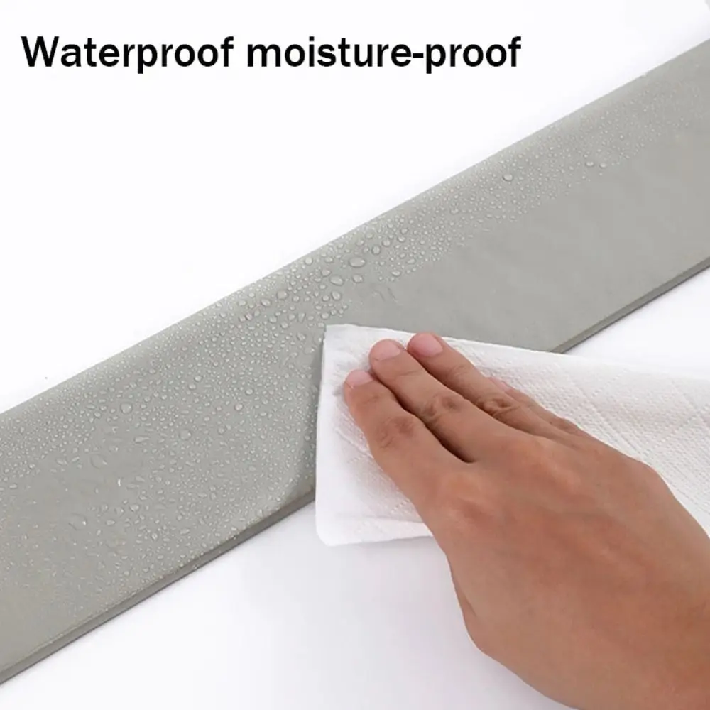 2M/Roll DIY Thickened Skirting Line Self Adhesive Anti-collision Wall Sticker 3D Soft Corner Line Bedroom