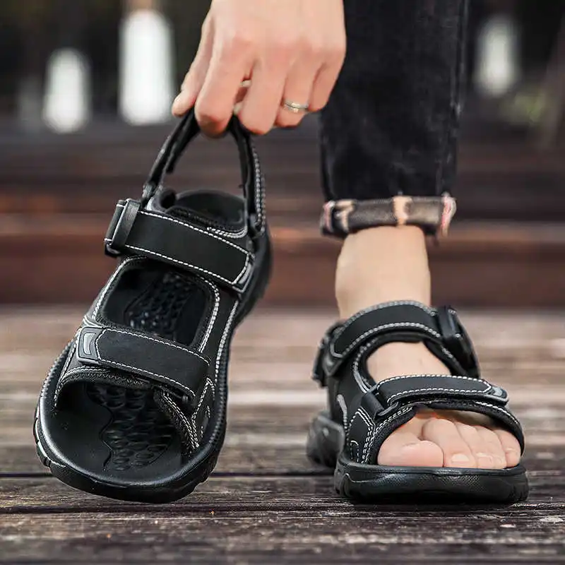 

Without Heels Non-slip Sole Sport Sneakers For Men Slippers Large Sandals Shoes Flip Flops Anti-skid Comfortable Krasovki