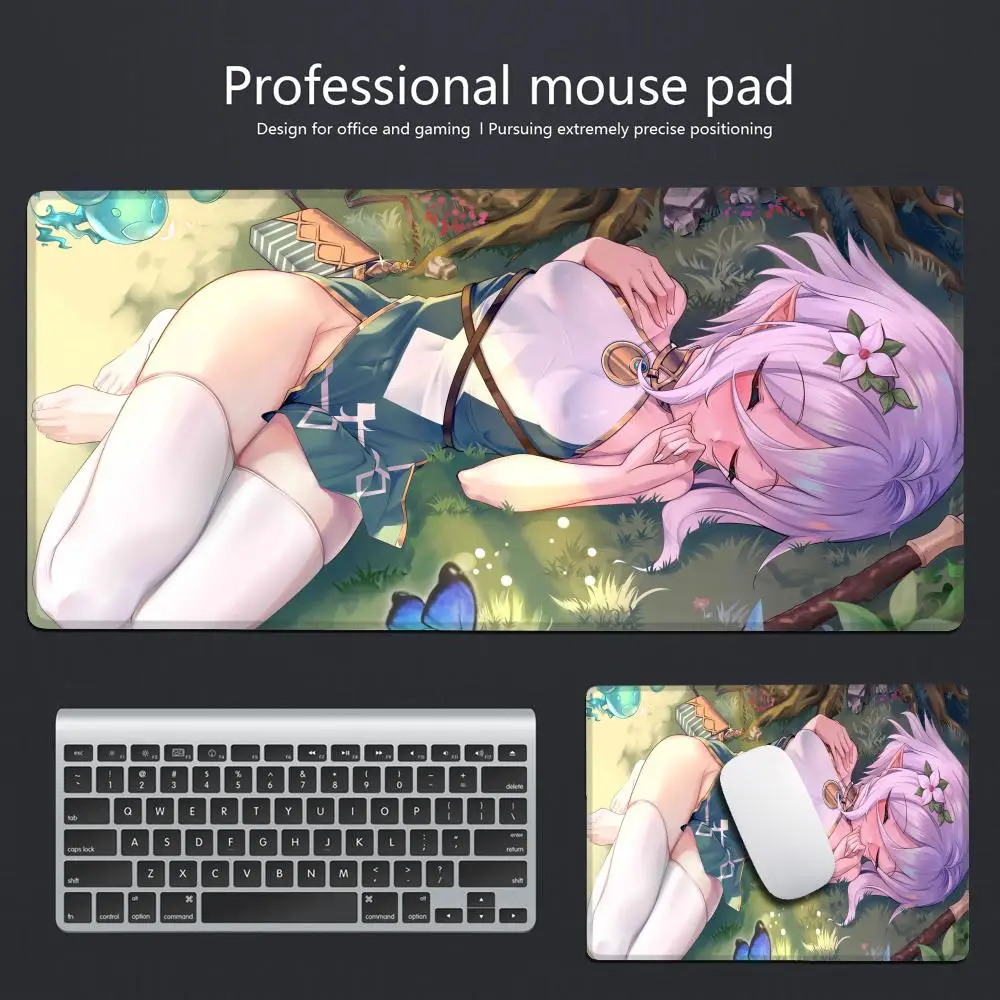 لوحة ماوس Princess Connect ReDive Kokkoro للكمبيوتر اللوحي xl لوحة ماوس سطح المكتب، لوحة مفاتيح ألعاب لطيفة عالية الدقة بألوان قوس قزح، مشغل csgo، 9 #2