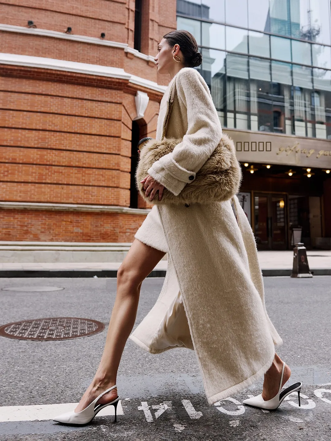 

Luna7xi Luxury Camel down Woolen Coat Women's High-End Suit Collar Long Double-Breasted Elegance Woolen Outerwear