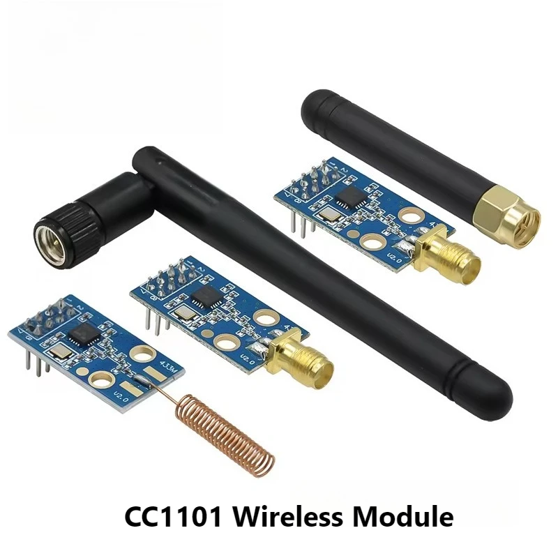 CC1101 433MHz RF Module with SMA and Rubber Antenna Data Transceiver Wireless Communication for IoT Smart Home Project