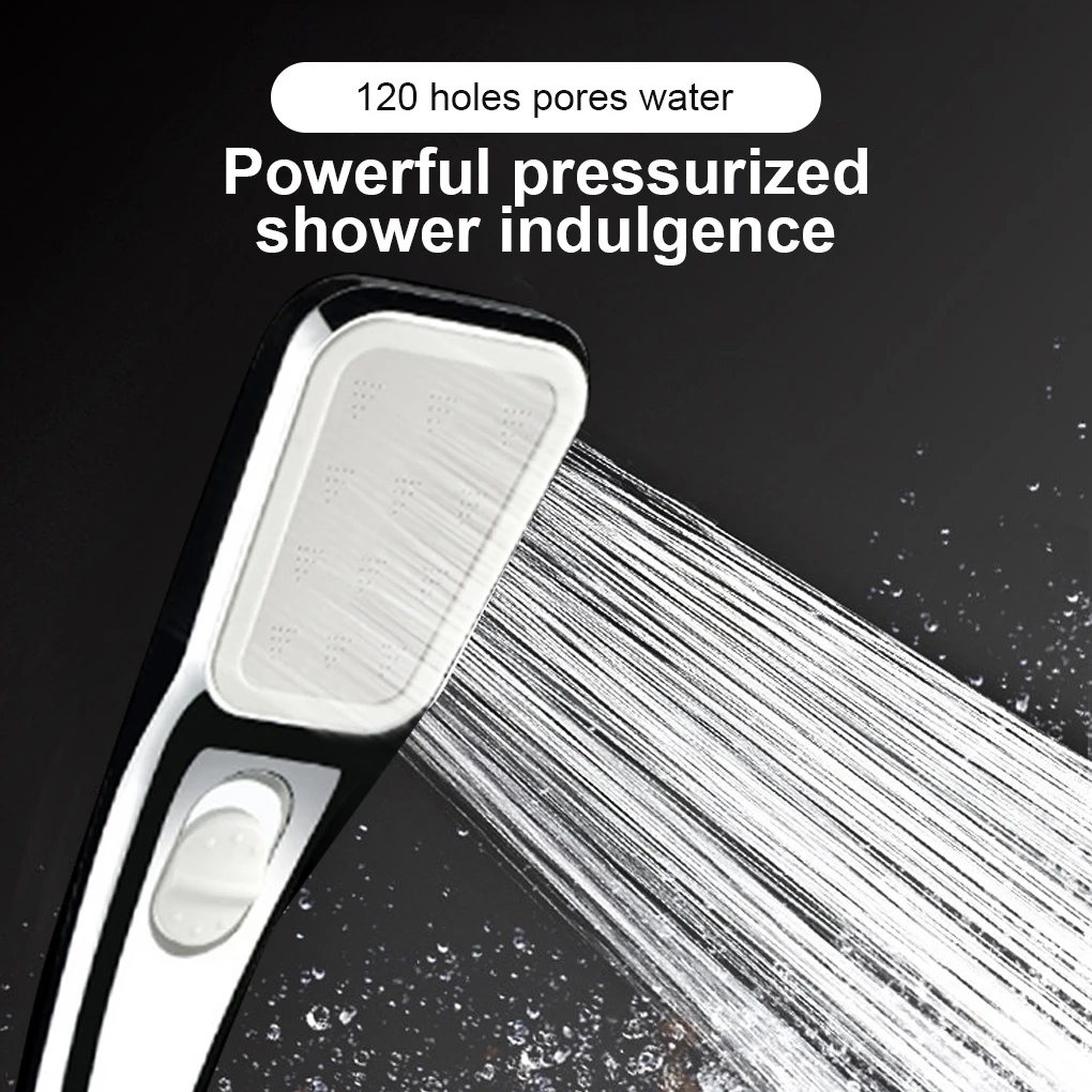 Shower Head With Switch Bath Spray 120 Holes Water Saving Showerhead For Bathroom Home Popel SAP High Quality Nozzle Pop Upgrade