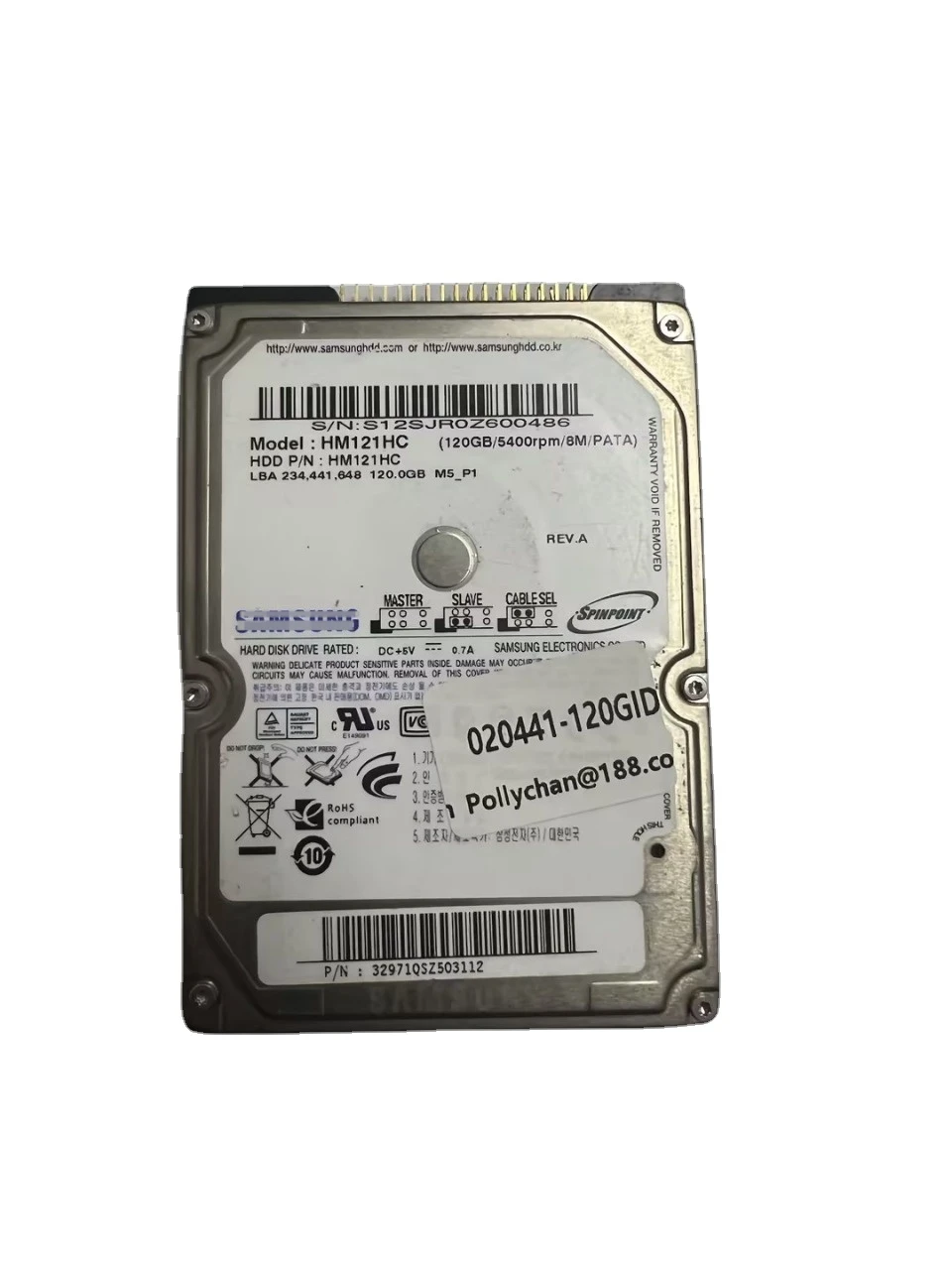 Disco Duro HDD de 40G, 60G, 120G, 160G, 2,5 \