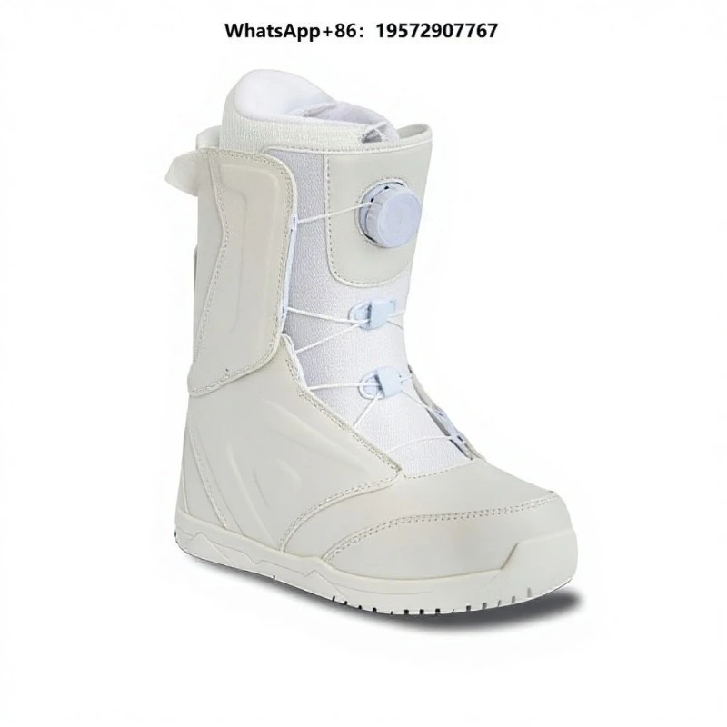 Snowshoe Outdoor Skiing Men's Women's Snowboard Boots Fabric Waterproof Warm Flat Flower Carving Model