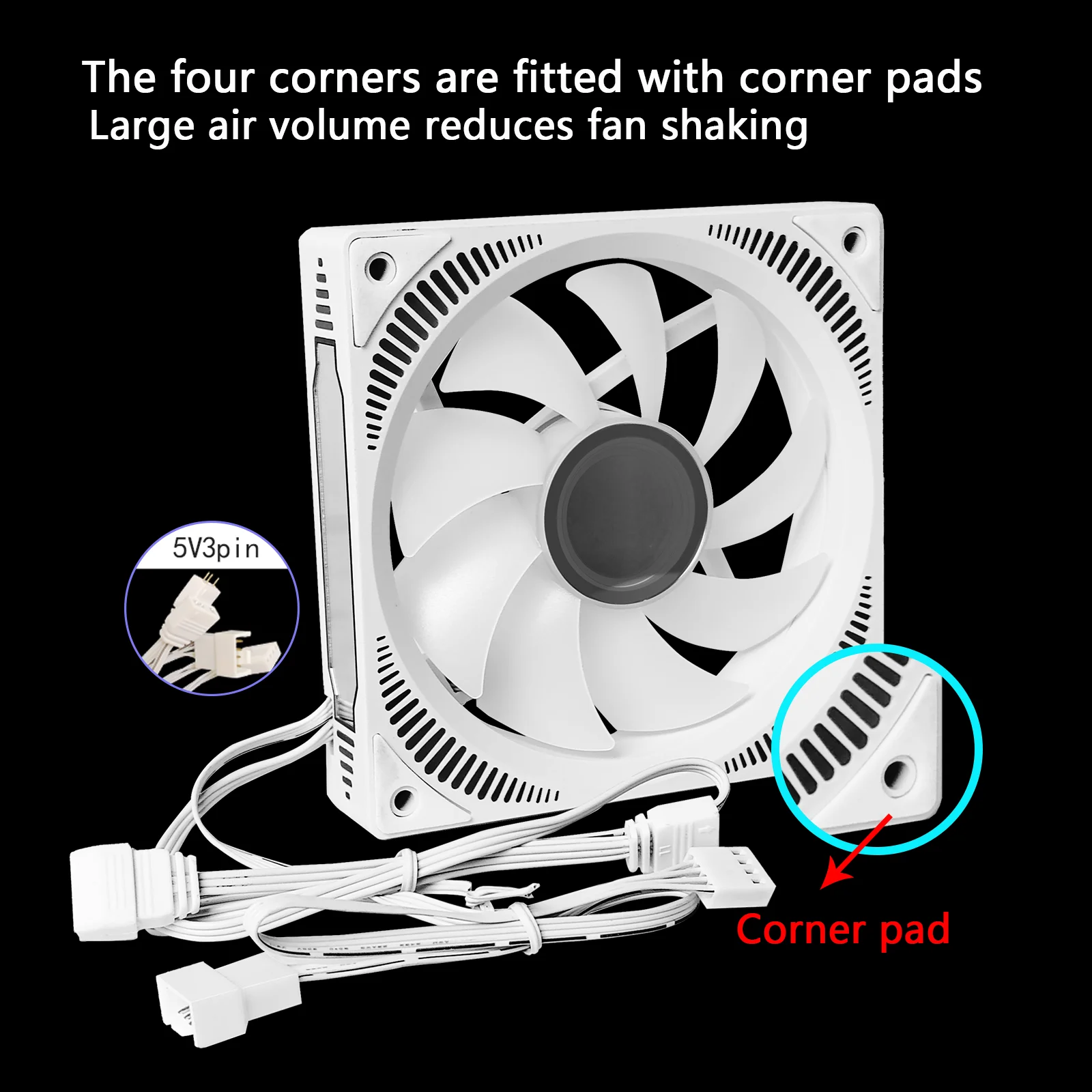 MANMU 120Mm Kipas Rgb Pendingin Cermin untuk Kipas Komputer Pc 5V/3Pin Kipas Casing Pc Rgb 12V