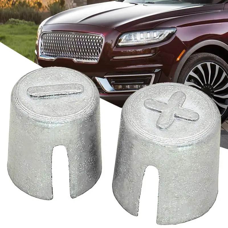 Колпачки для клемм аккумулятора, 2 шт., колпачки для прокладок для автоматических клемм, комплекты для ремонта наконечников кабеля из сплава, гильзы для анодного катода для