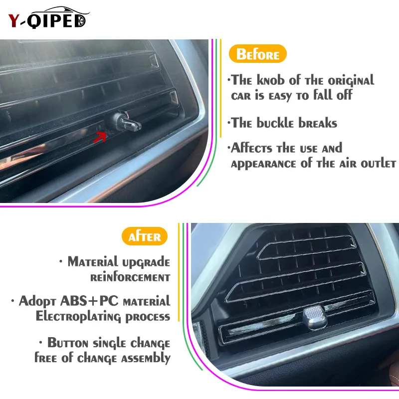 The air conditioning air outlet paddle repair kit replacing for BMW X5 X6 X7 air outlet blades G18 G06 G07 AC vent accessories