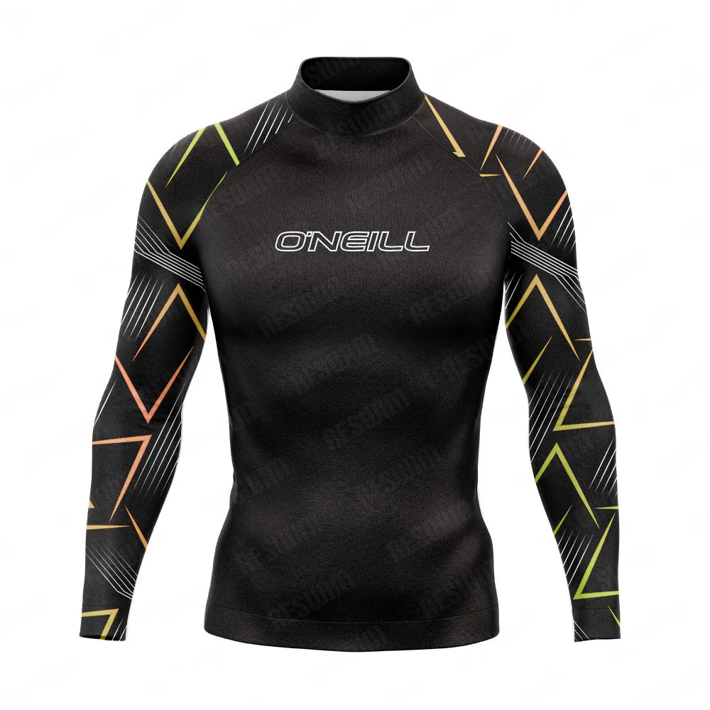 

Men's Long Sleeve Rash Guards Swimsuit Surf Swimming T-shirt Beach UV Protection Swimwear Skinsuit Surfing Diving Clothing New