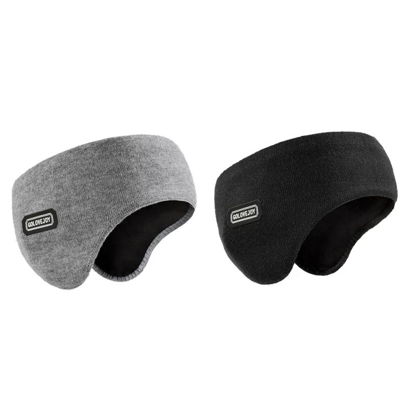 Sport Headband Ear Warmer Men Winter Cycling Workout Yoga Running Bicycle Windproof Double Layer Warm Earmuffs Headwear