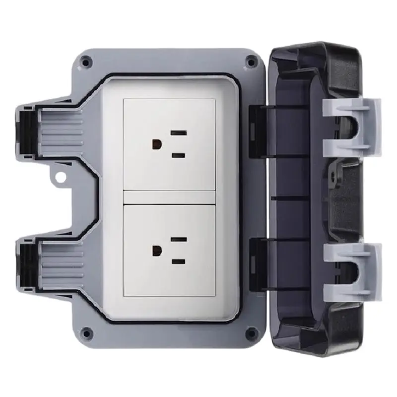 B-est IP66 Rainproof Charging US Socket Rainproof Splashproof Outdoor International Universal Power Socket US Plug