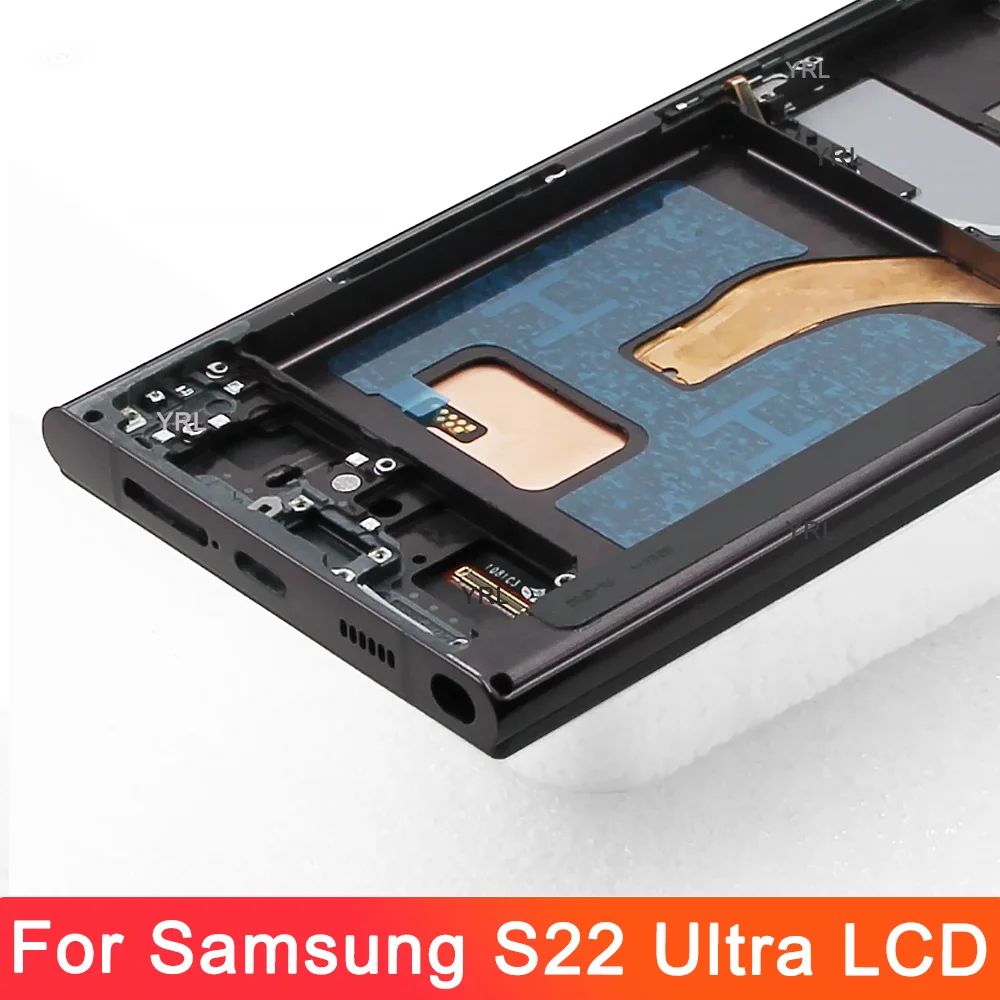 TFT S22 Ultra Screen Replacement For Samsung S22 Ultra LCD Display S908 S908B S908U Touch Screen Assembly with Frame