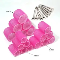 Hair Curling Rollers in Various Sizes for DIY Lazy Hair Styling, Air Bangs Curlers, Plastic Hair Curling Tool 2