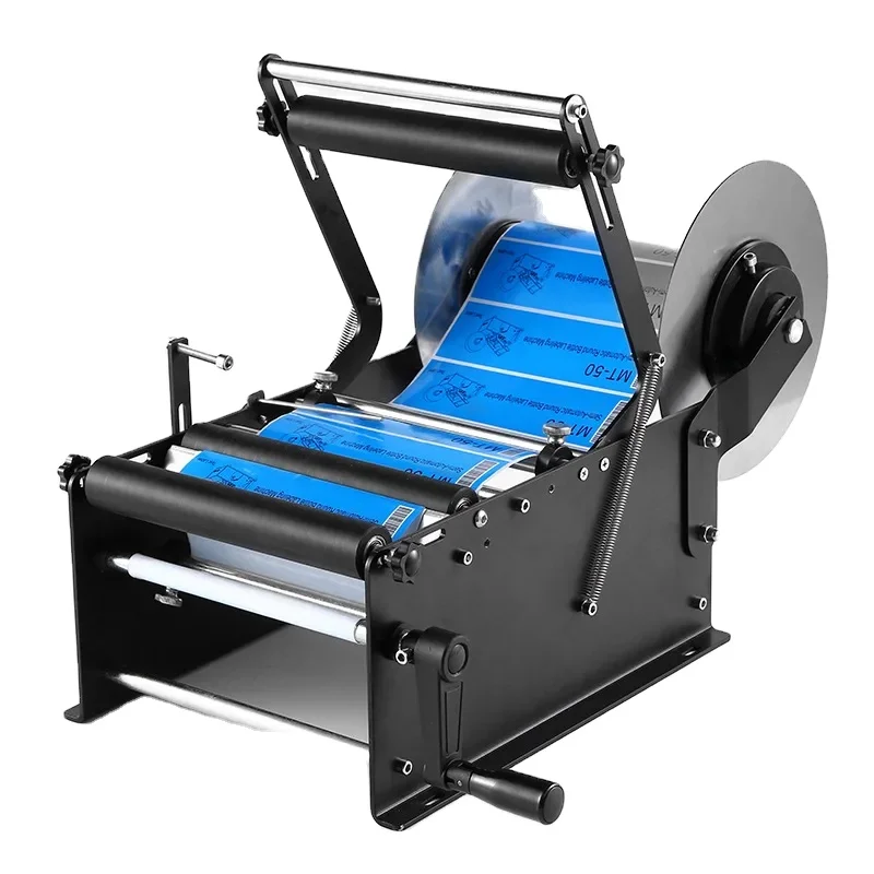 Small Semi Automatic Bottle Labeling Machine Tabletop Labeler For Small Workshop Home Business Bottle Labeling