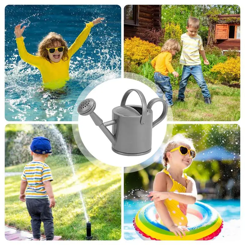 أطفال مسقاة البستنة لطيف علبة سقاية النباتات أداة المياه غلاية مقبض مريح وعاء للنباتات العصارية حديقة الزهور