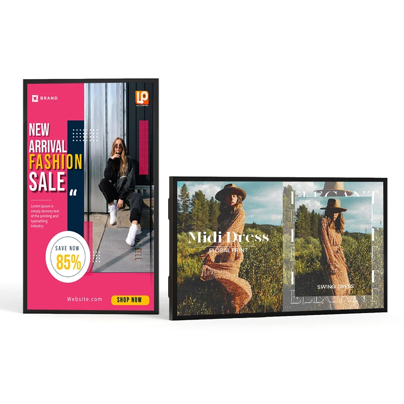 2024 Outdoor Digital Poster TV 4K 3000 Nits, Smart IP66 Waterproof, Wall Mountable LCD, 1 Year Warranty for Advertising