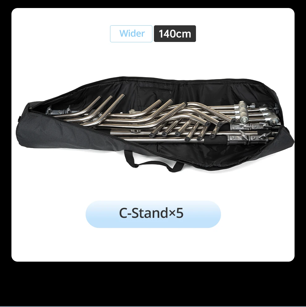 NEUE 50/60/70//80/90/100/110/120/130/140cm Einbeinstativ-Stativtasche Tragbare Schultergurt-Tragetasche TB PRO für gepolsterte Lichtstative – Detail 18