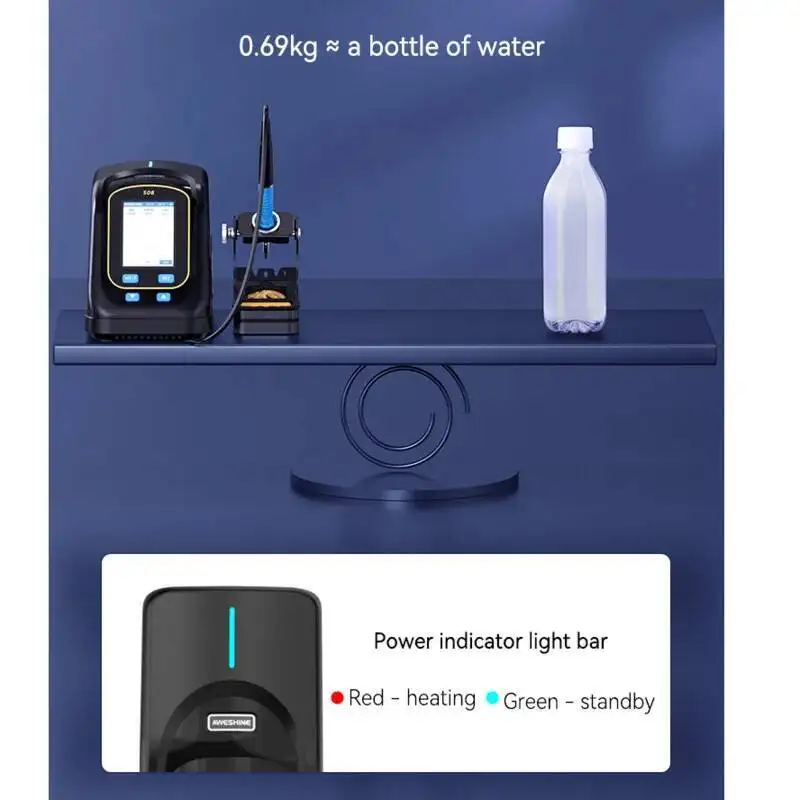 

Professional AS S08 Soldering Station 80WSmart Digital Display Soldering Iron With T210 Handle For Mobile PhonePCB BGA Repair