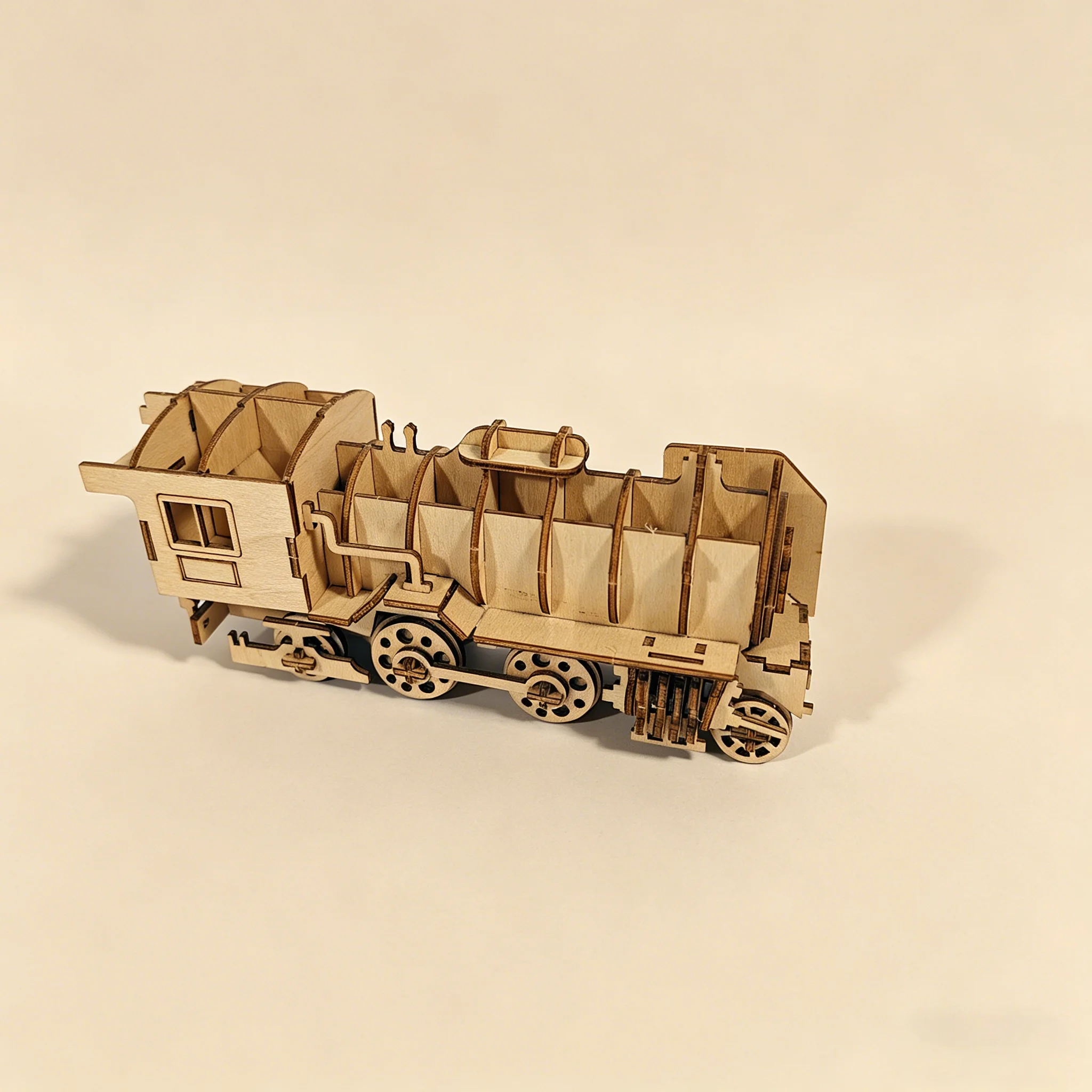 3D-пазл-конструктор «Деревянны – обзор и цена Model Kit Locomotive
