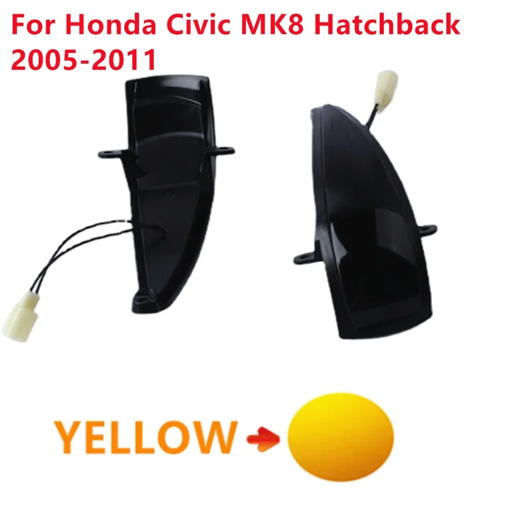 

2 шт. динамический светодиодный указатель поворота, течее боковое крыло, индикатор зеркала заднего вида для Honda Civic MK8 Hatchback 2005-2011