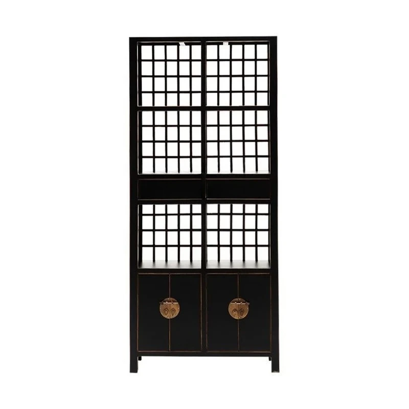 

Новый китайский антикварный книжный шкаф из массива дерева, старая настольная мебель, стеллаж для украшения проживания в семье