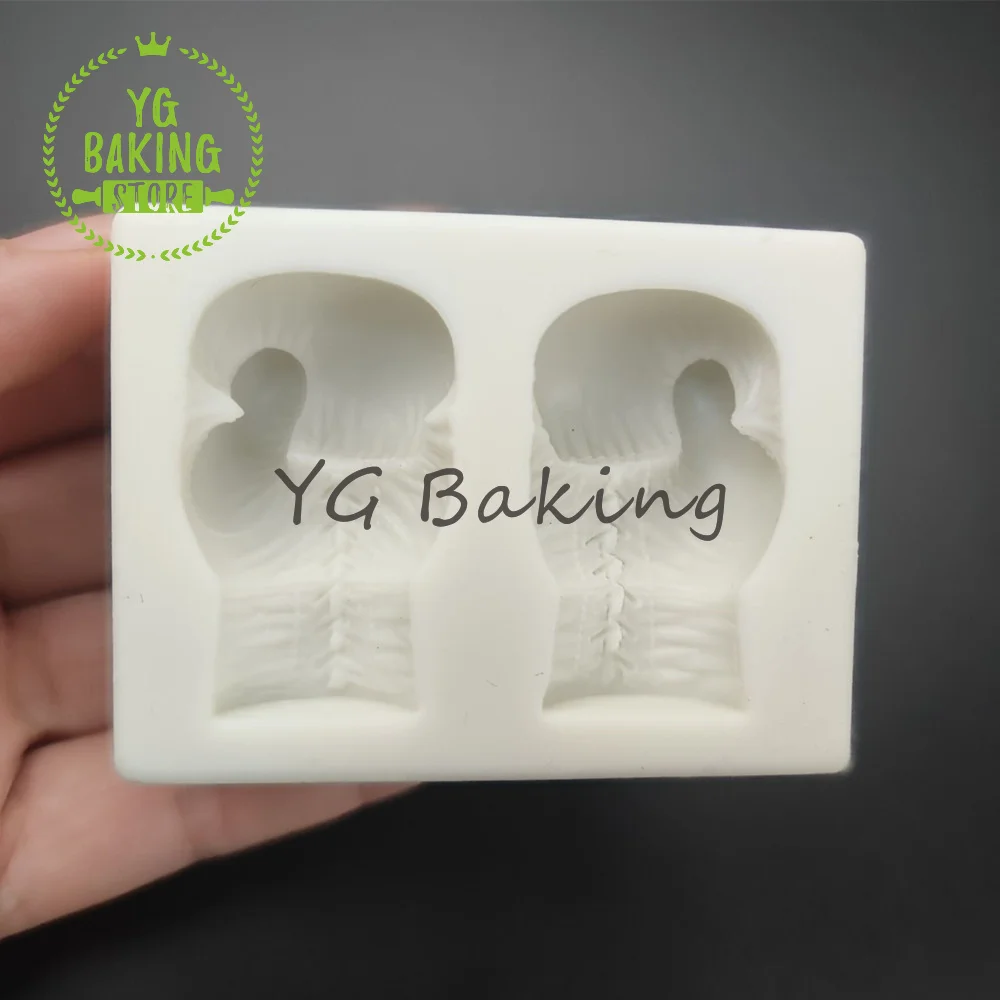 Dorica Boxing Gloves Silicone Mold Fondant Chocolate Mould Cake Decorating Tools Kitchen Chocolate Pastry Accessories Bakeware