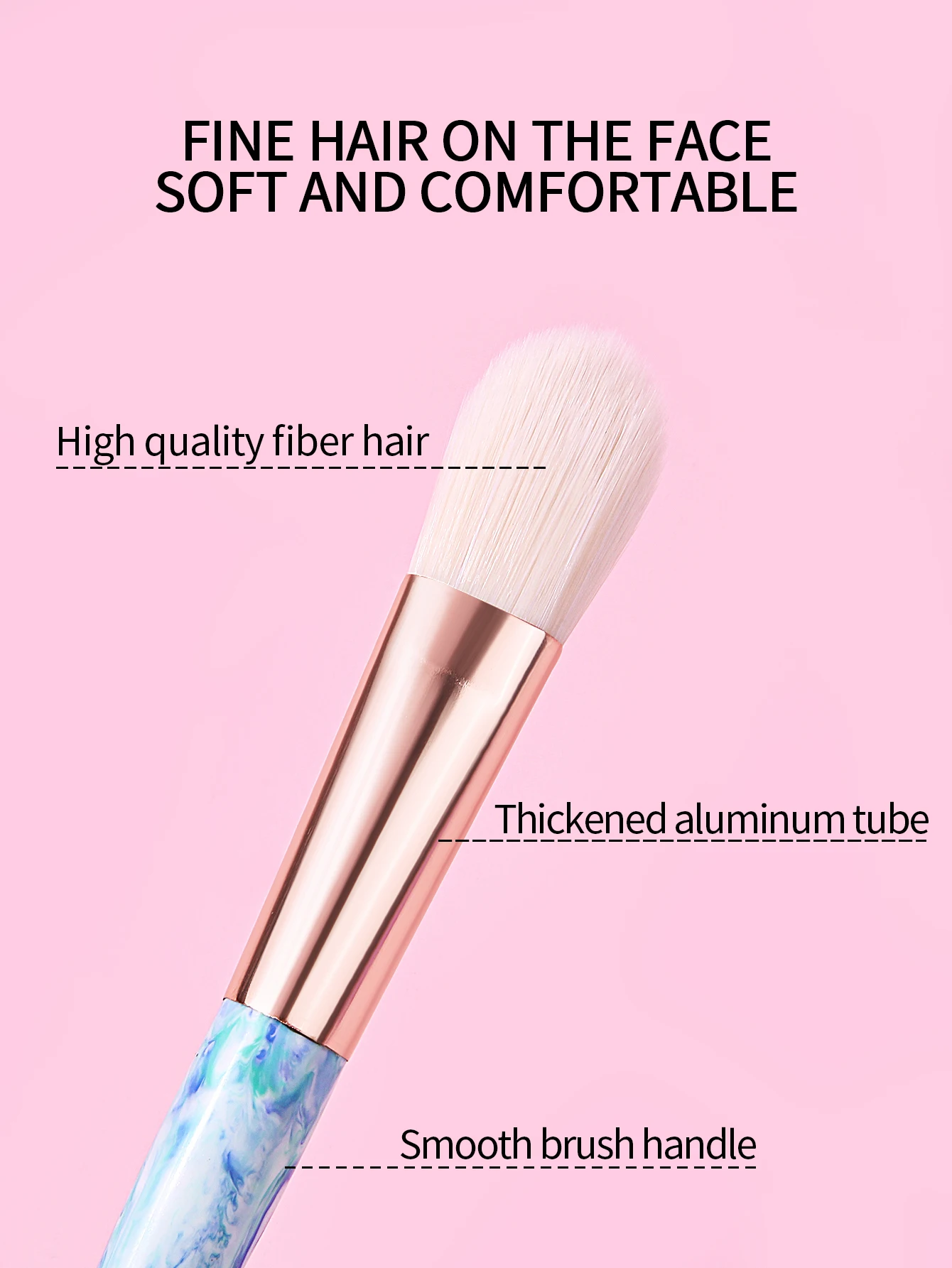 Escova multifuncional para cuidados com a pele facial, Manchões de tinta criativas, Pincel de maquiagem, Fundação de maquiagem, Pincel de máscara, 1pc