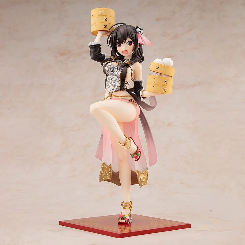 Konsuba God Blessing this wonderful world! YUNYUN chi-pao style 24cm PVC Action Figure Anime Figure Model Toys Figure Doll Gift