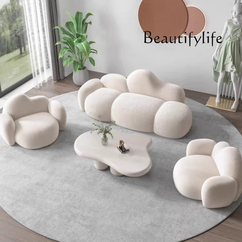 

X White Cream Living Room Sofas Design Cloud Individual Loveseat Living Room Sofas Comfortable Nordic Divano Trendy Furniture
