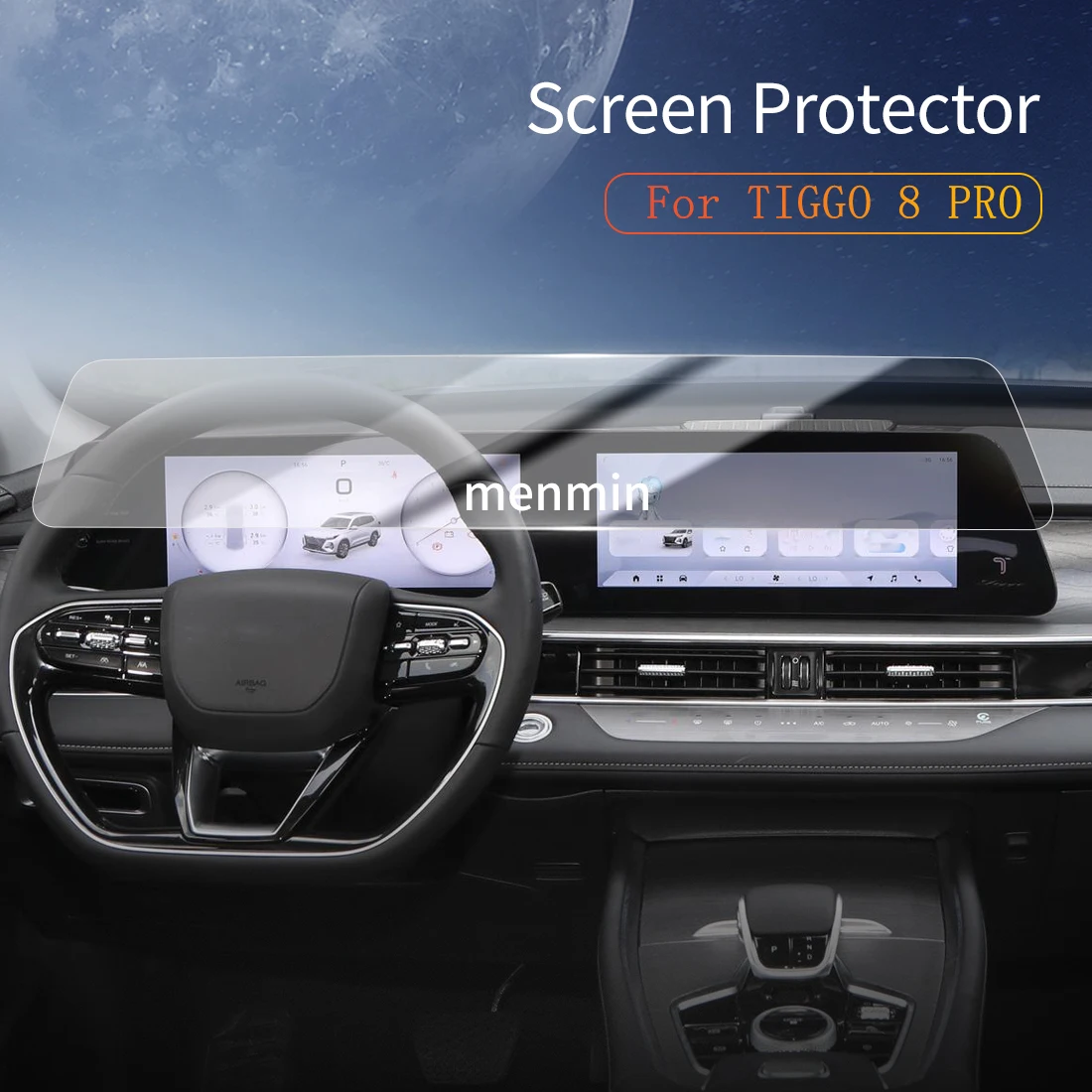 

Car Stickers Dash Carplay Mirror Screen Protector Display Tempered Glass Protective Film Vehicle For25 Chery TIGGO 8 PRO