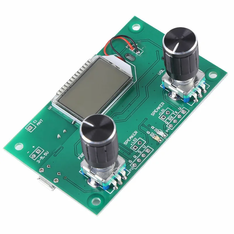 3X FM Radio Receiver Module 87-108MHz Frequency Modulation Stereo Receiving Board with LCD Digital Display 3-5V DSP PLL