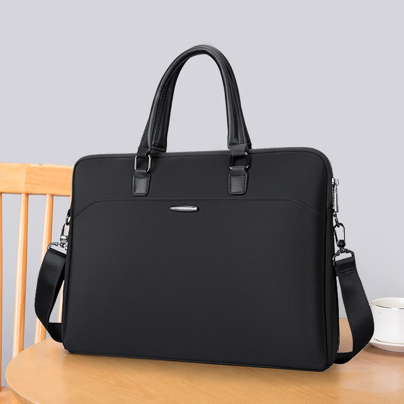 *Handbag Men's Briefcase Commuter Briefcase Computer Conference Bag Business Information Canvas Business Bag