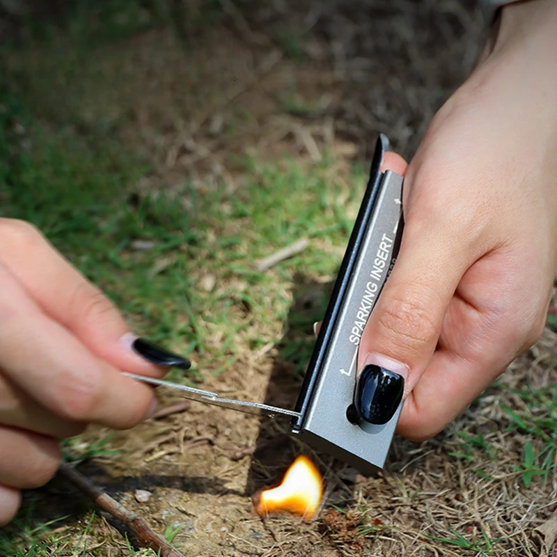 

Waterproof Magnesium Flint & Steel Stick Survival Fire Starting Kit Essential Camping Outdoor Gear for Simple Firearm Initiation
