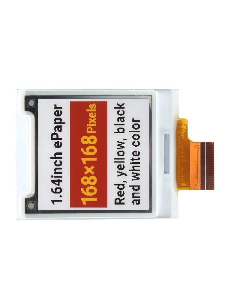 1.64inch square E-Paper (G) raw display, 168 × 168, Red/Yellow/Black/White，1.64inch e-Paper (G)