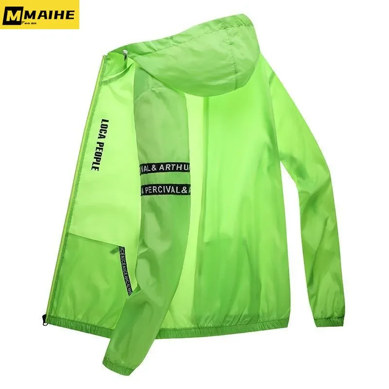 Camping Hiking Jackets Anti-Uv Suncreen Outwear Summer Outdoor Mtb Bike Thin Motocross Jacket Quick Dry Skin Windbreaker Unisex