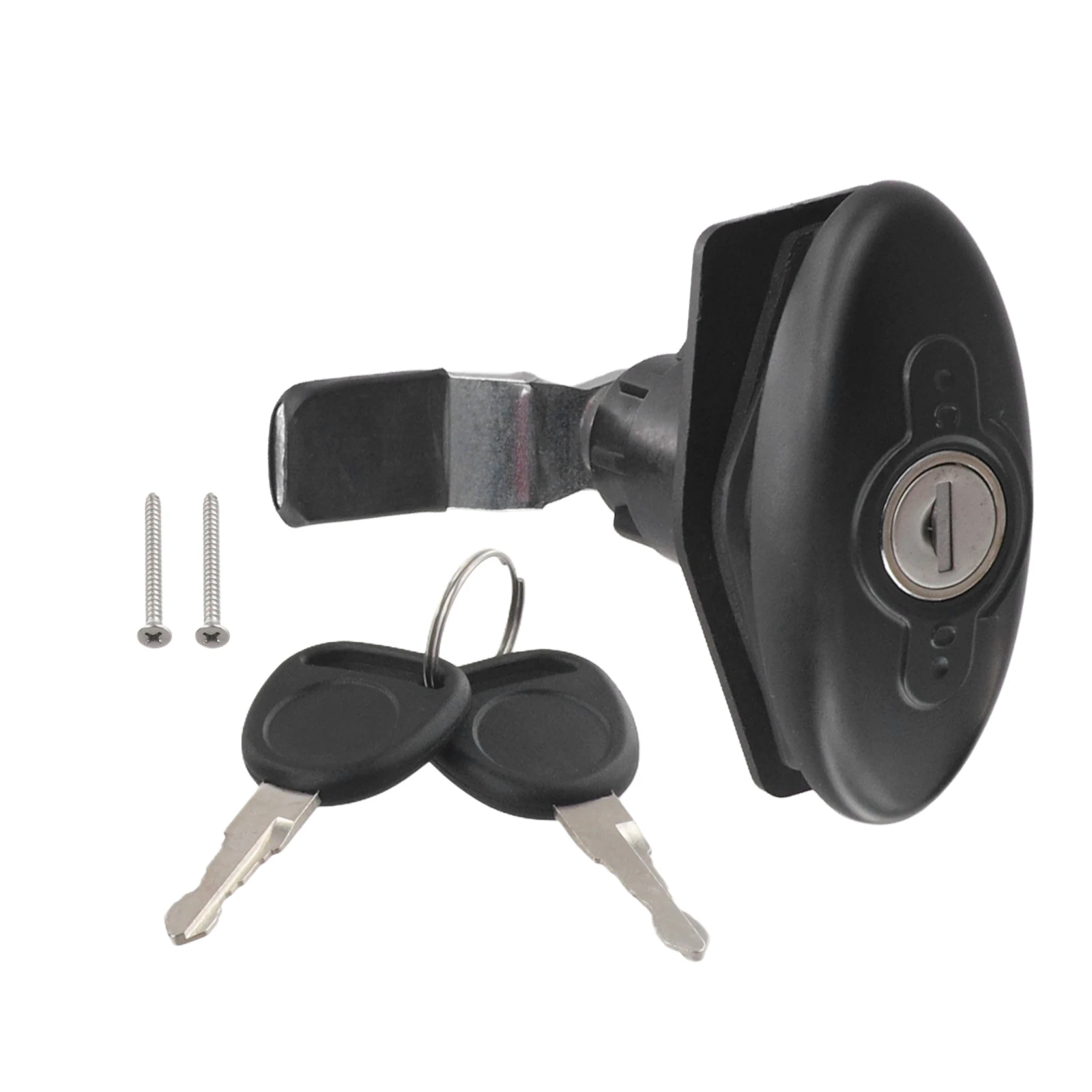 1 Pcs RV Lock Yacht Hatch Lock Cabinet Door Drawer Lock Knob Lock With 2 Keys Rear Trunk RV Storage Cabinet Lock